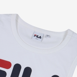 Fila Linear Fit less - Naisten Poolopaita - Valkoinen | FI-98481